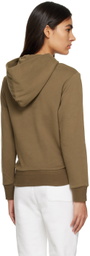 ZEGNA Khaki Press-Stud Hoodie