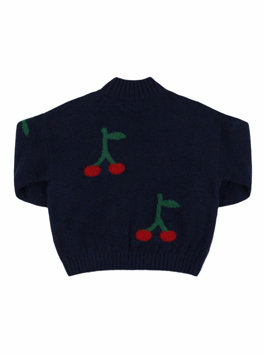 BOBO CHOSES Cherry Jacquard Knit Sweater