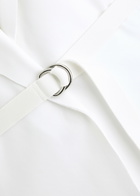 Norma Kamali Belted Stretch-jersey Jacket White