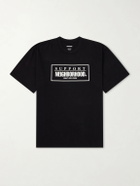 Neighborhood - Logo-Print Cotton-Jersey T-Shirt - Black