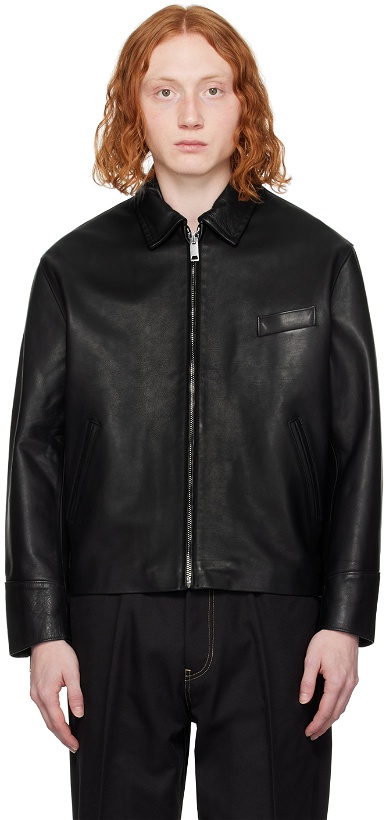 Photo: Second/Layer Black Rider Leather Jacket