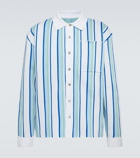 Jacquemus La Chemise Maille Polo striped shirt