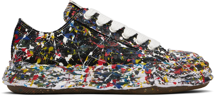 Photo: Maison MIHARA YASUHIRO Black 'Peterson23' OG Sole Sputtering Paint Sneakers