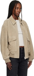 Citizens of Humanity Khaki Vivienne Suede Jacket
