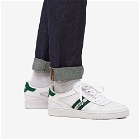 Polo Ralph Lauren Men's Court Low Top Sneakers in White/Forest
