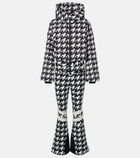 Perfect Moment Polar Flare houndstooth down ski suit