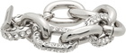 Paco Rabanne Silver XL Link Strass Bracelet