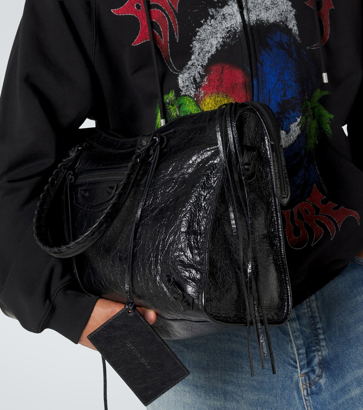 Balenciaga Le City leather tote bag