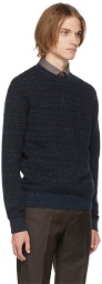 Ermenegildo Zegna Couture Black & Navy Cashmere Sweater