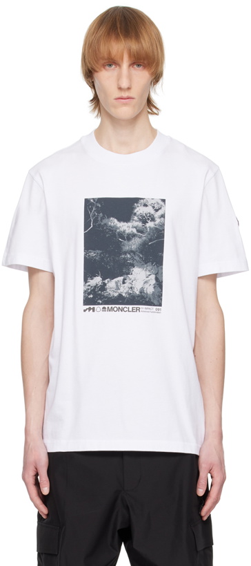 Photo: Moncler White Printed T-Shirt