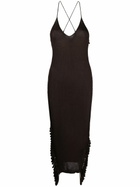 AISLING CAMPS Purple Stalactite Knit Dress