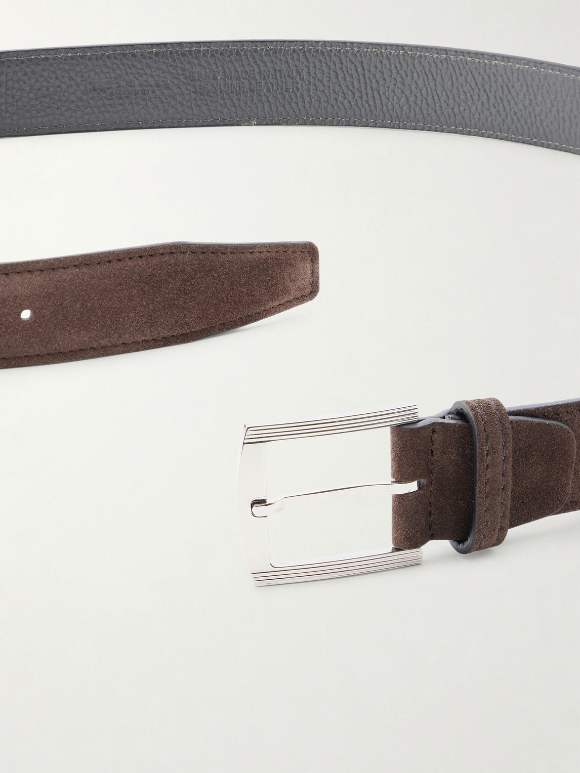 Kiton - 3.5cm Suede Belt
