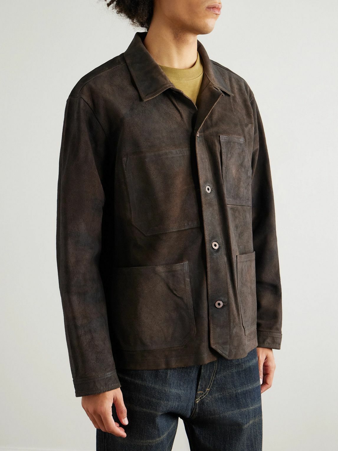 RRL - Kenmare Suede Jacket - Brown