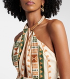 Johanna Ortiz Centro Del Cielo printed cotton midi dress