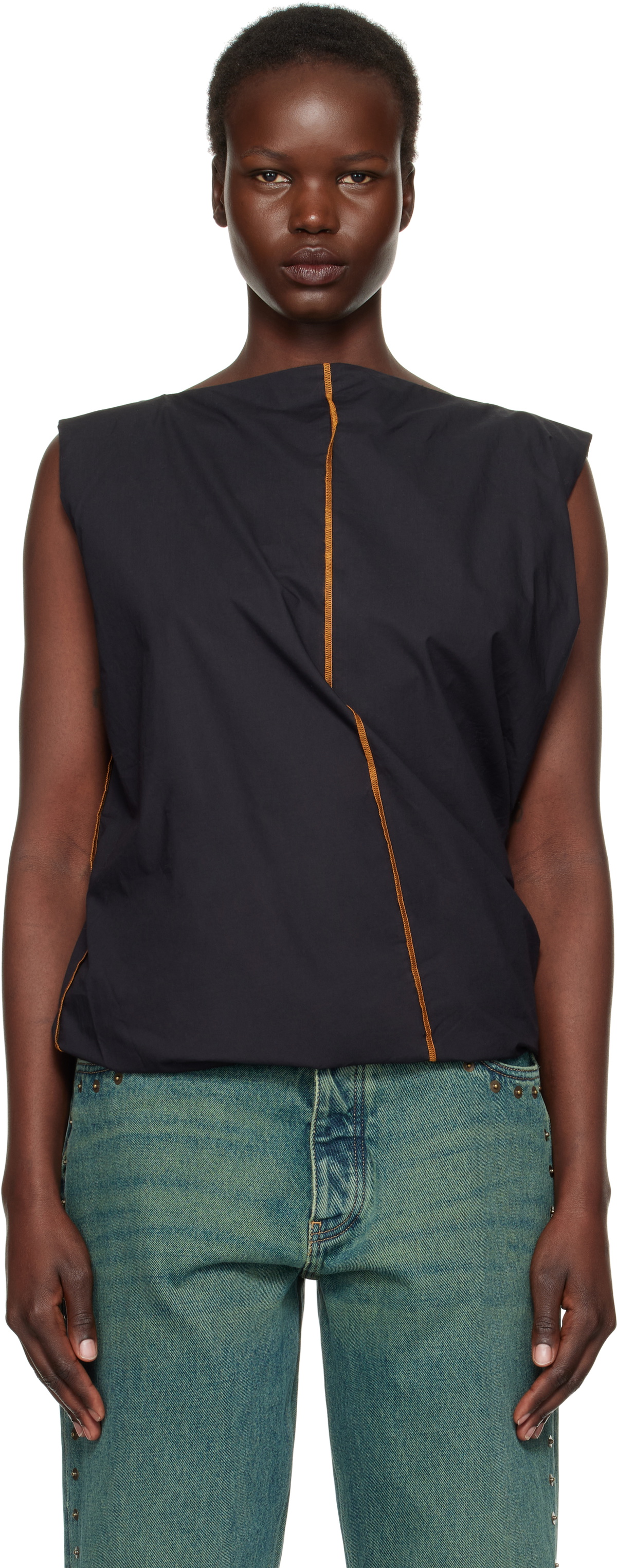 Baserange Black Turn Blouse Baserange
