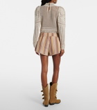 Isabel Marant Melinea striped cotton shorts