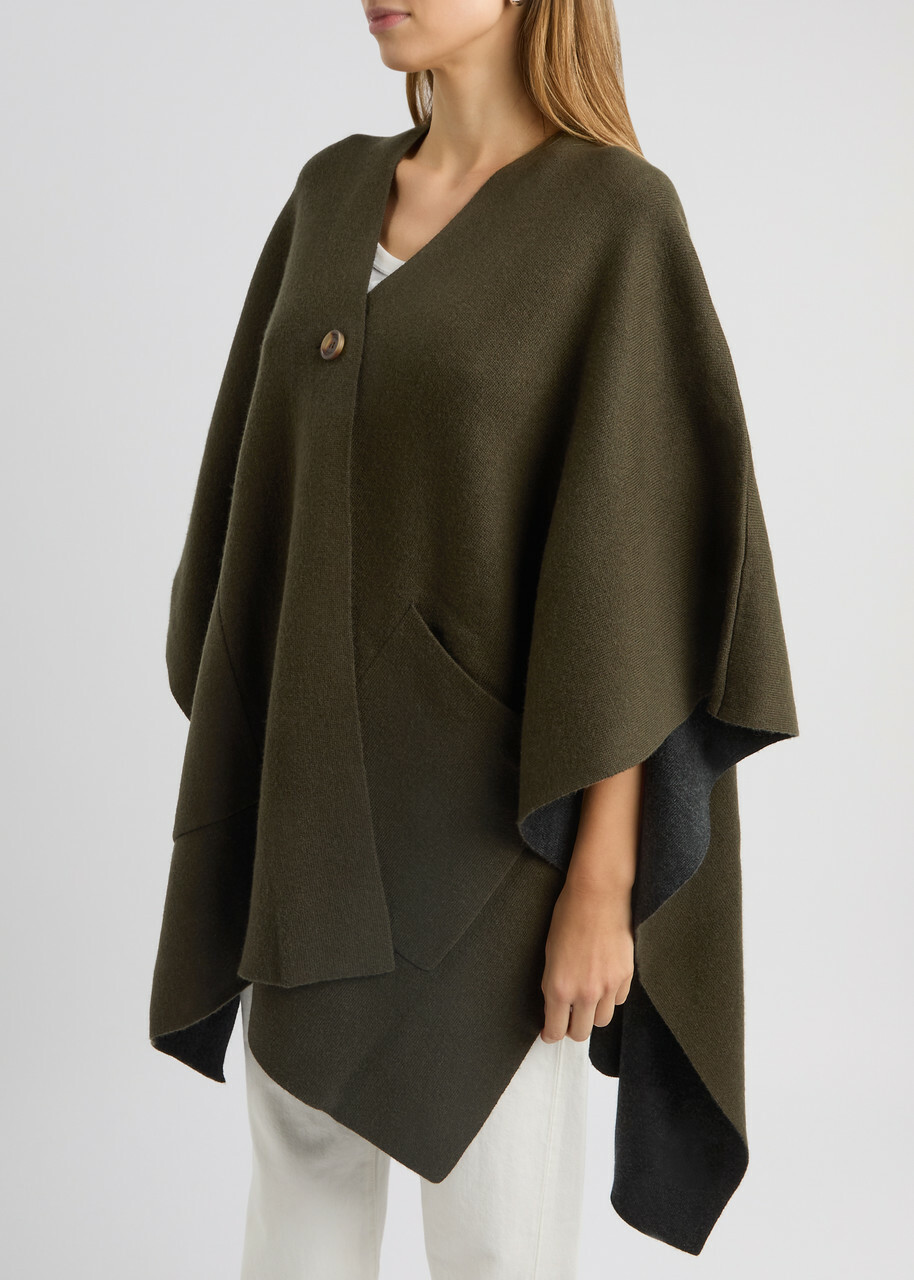Vince Wool-blend Cape - Light Brown - One Size