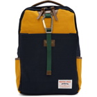 Master-Piece Co Navy and Orange Link Backpack