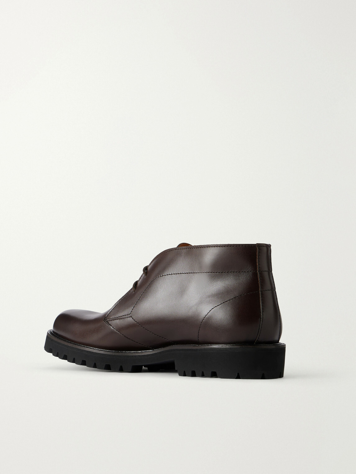 Mr P. - Leather Desert Boots - Brown