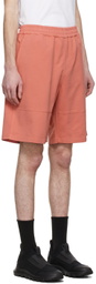 Z Zegna Pink Solid French Terry Shorts