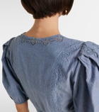 Ulla Johnson Camila lace-trimmed cotton minidress