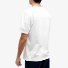 Maison Kitsuné Men's Fox Champion Regular T-Shirt in White