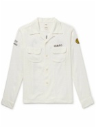 Visvim - Keesey Convertible-Collar Appliquéd Embroidered Woven Shirt - White