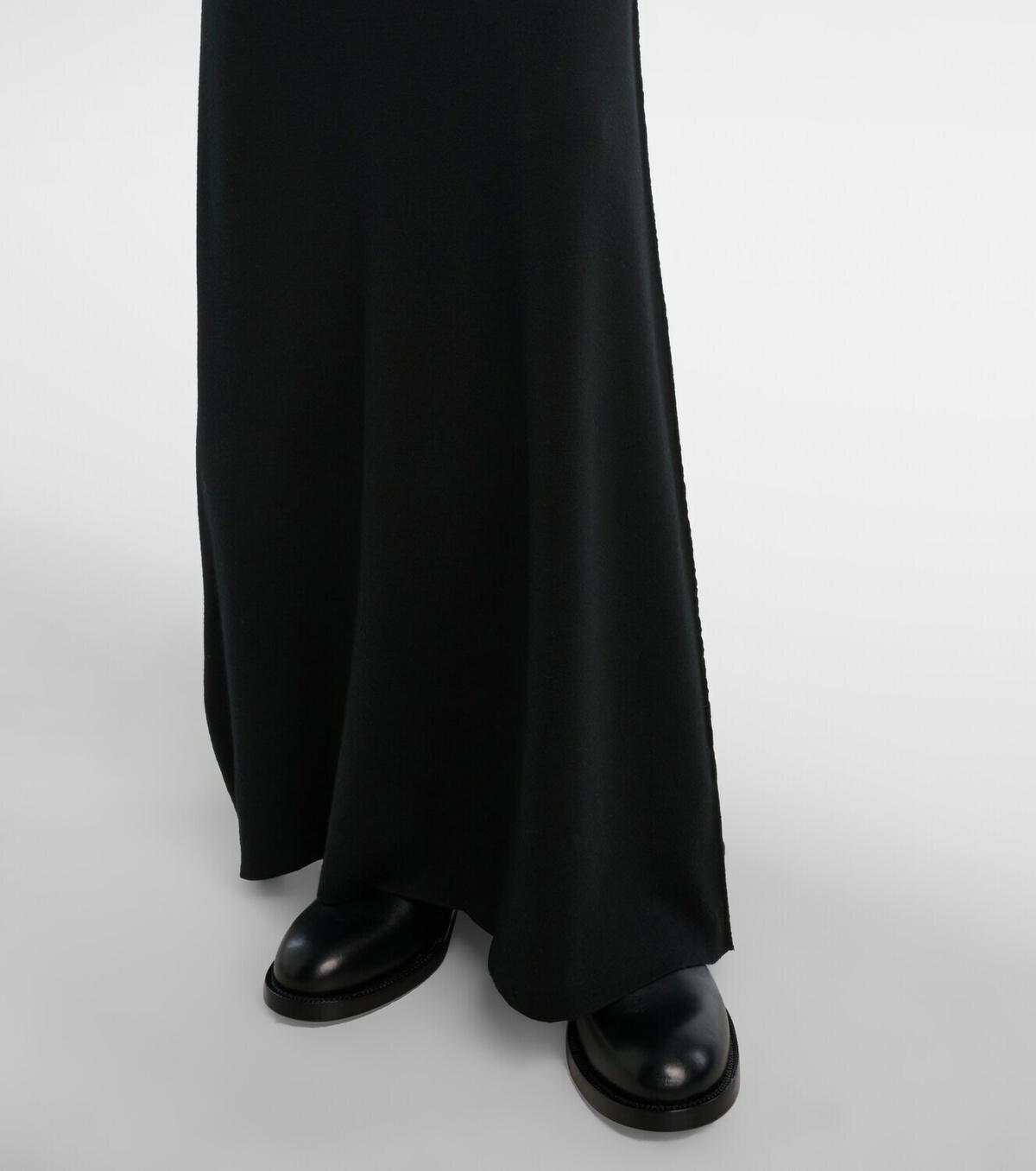 The Row Leoline turtleneck virgin wool maxi dress