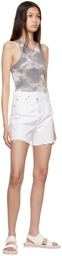 AGOLDE White Denim Shorts