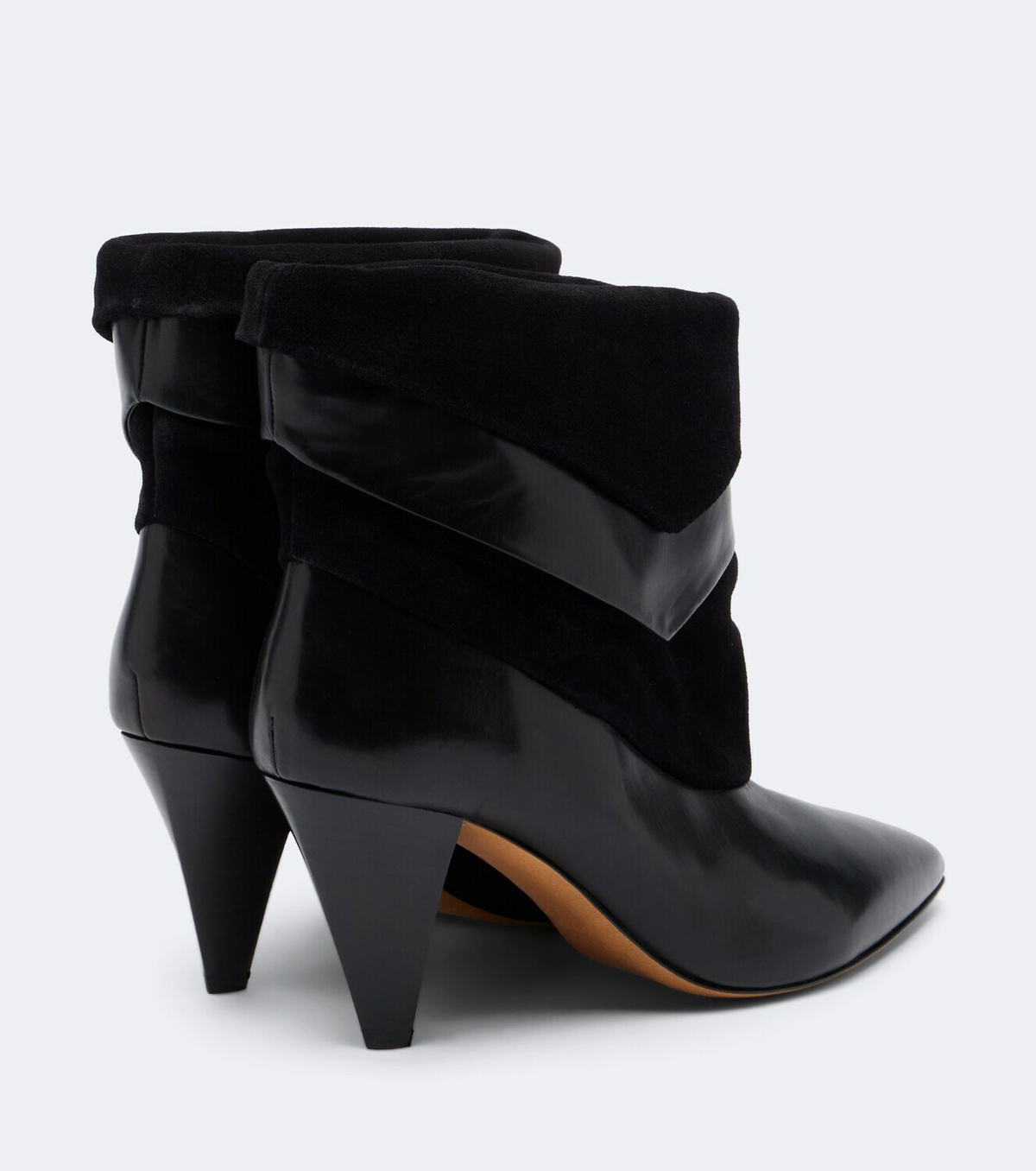 Isabel Marant Lyone leather and suede ankle boots