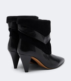 Isabel Marant Lyone leather and suede ankle boots