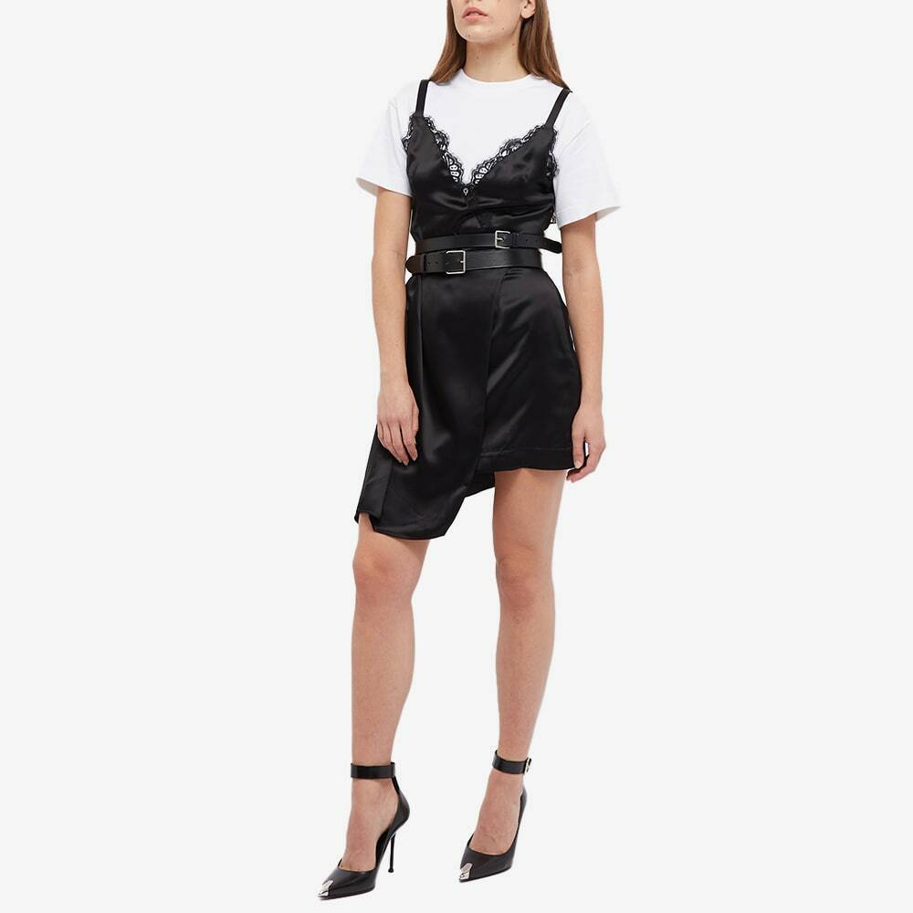 alexander mcqueen t shirt dress McQ Alexander McQueen T-Shirt Dress Size XXS Grey Swallow Bird Skull Mini Casual