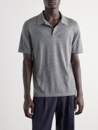 Gabriela Hearst - Stendhal Cashmere and Silk-Blend Polo Shirt - Gray