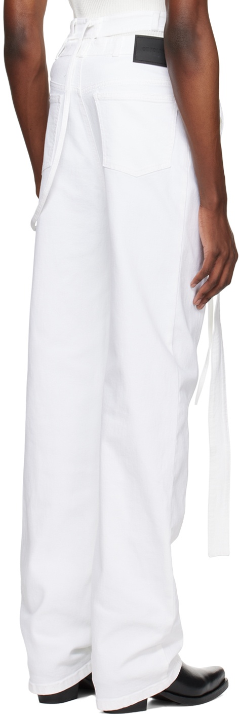 Ottolinger SSENSE Exclusive White Wrap Jeans Ottolinger