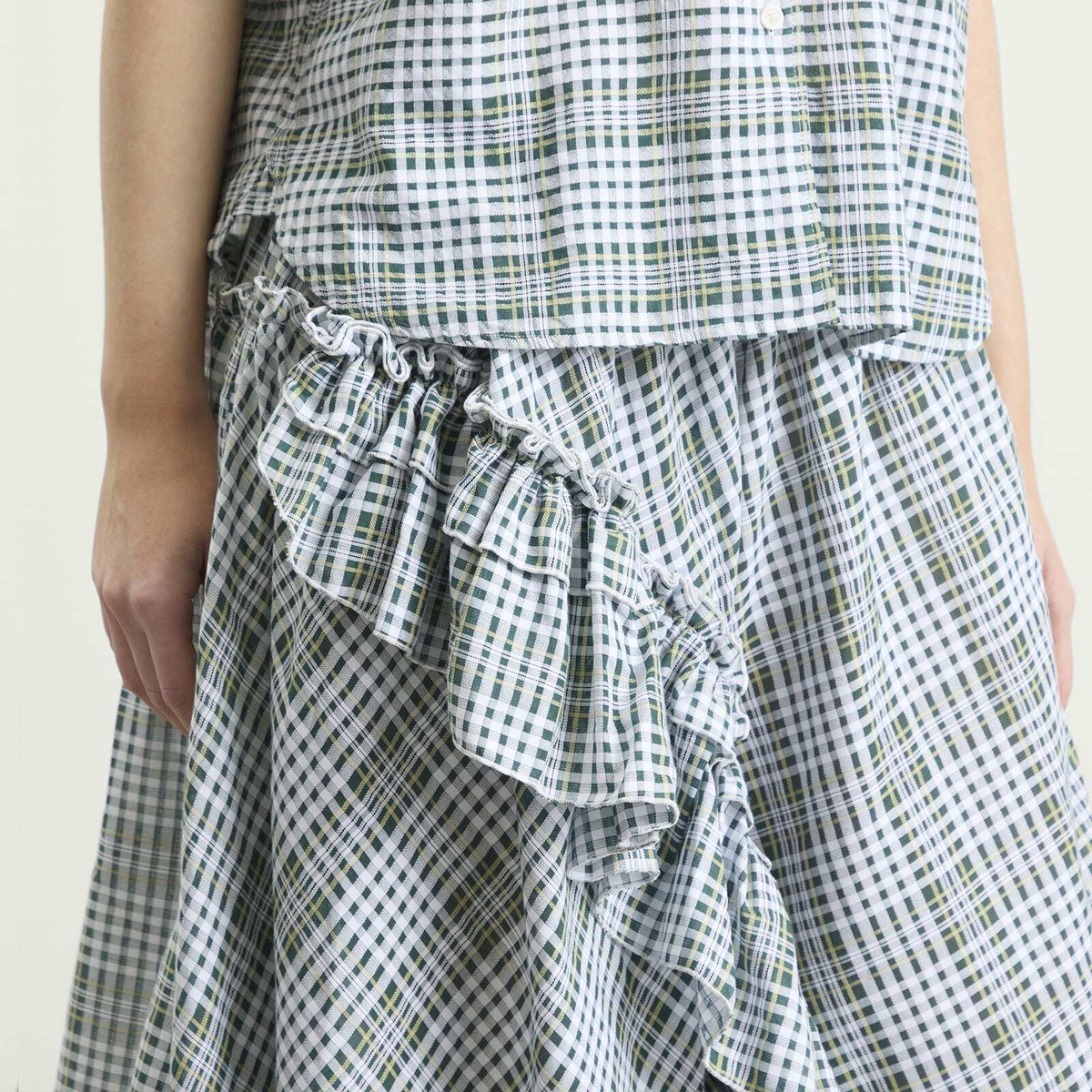 YMC Women's Draped Skirt in Multi