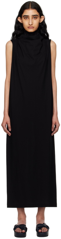 Photo: ISSEY MIYAKE Black Knot Midi Dress