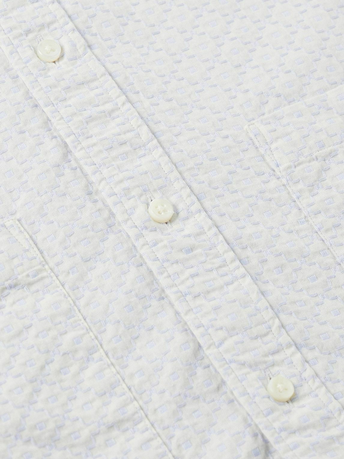 Sid Mashburn - Marquez Embroidered Cotton-Voile Shirt - White