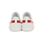 Prada White Red Band Sneakers