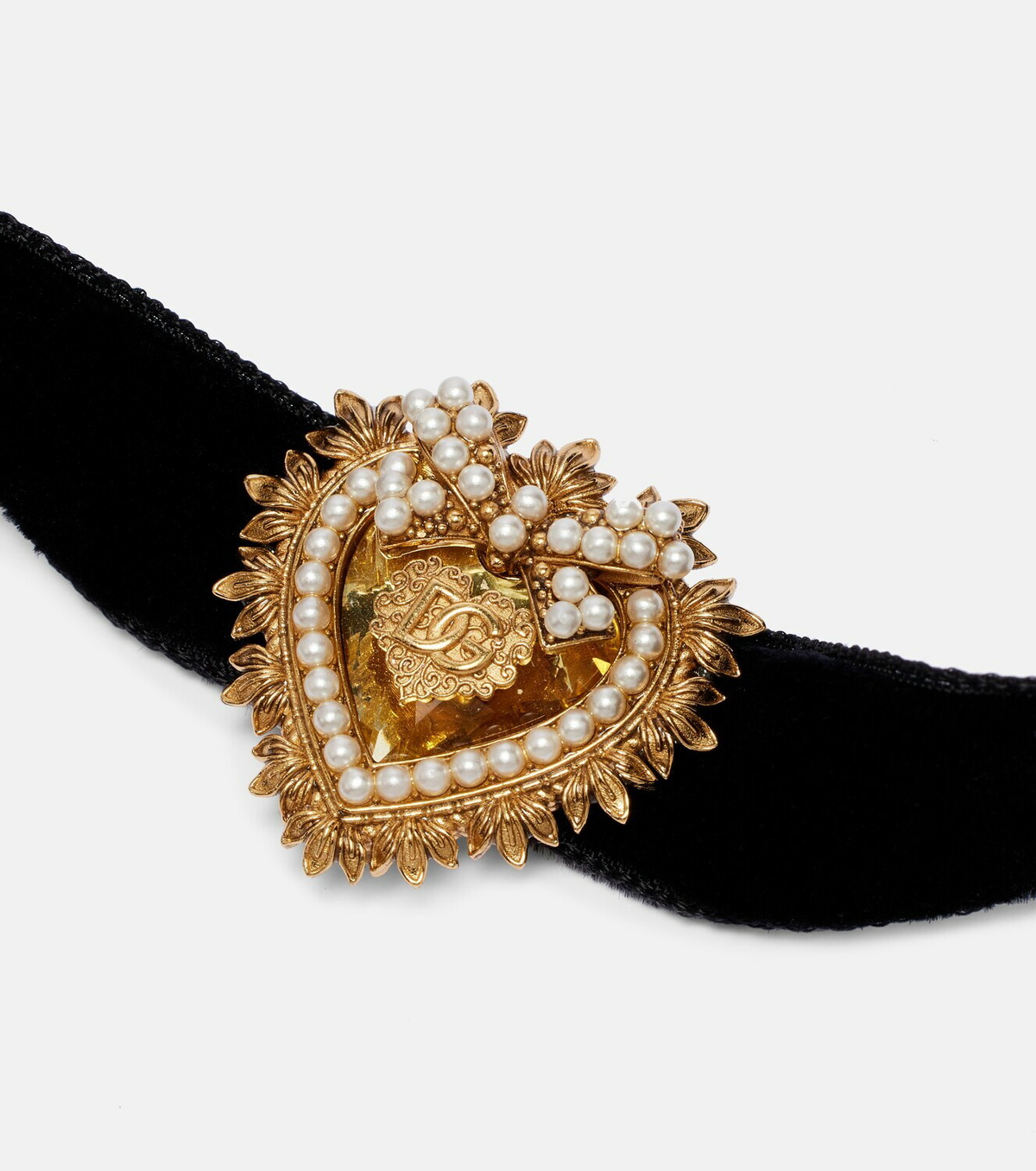 Dolce&Gabbana DG velvet choker