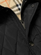 Burberry - Corduroy-Trimmed Quilted Nylon Barn Jacket - Black