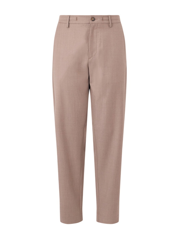 Photo: Canali - Tapered Wool-Blend Gabardine Trousers - Neutrals