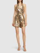 ELIE SAAB - Sequined Halter Playsuit