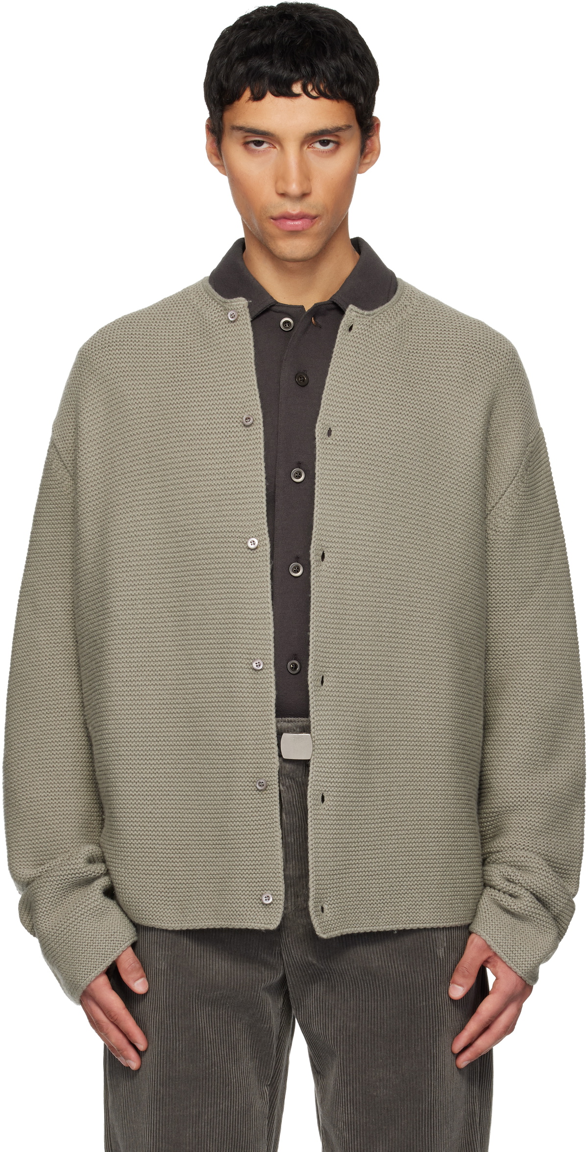 Rier Gray Tyrolean Cardigan