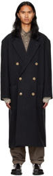 Magliano Gray Double-Breasted Coat