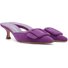 Manolo Blahnik Purple Maysale Heels