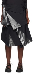 132 5. ISSEY MIYAKE Black Standard Midi Skirt