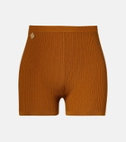 Saint Laurent Ribbed-knit shorts