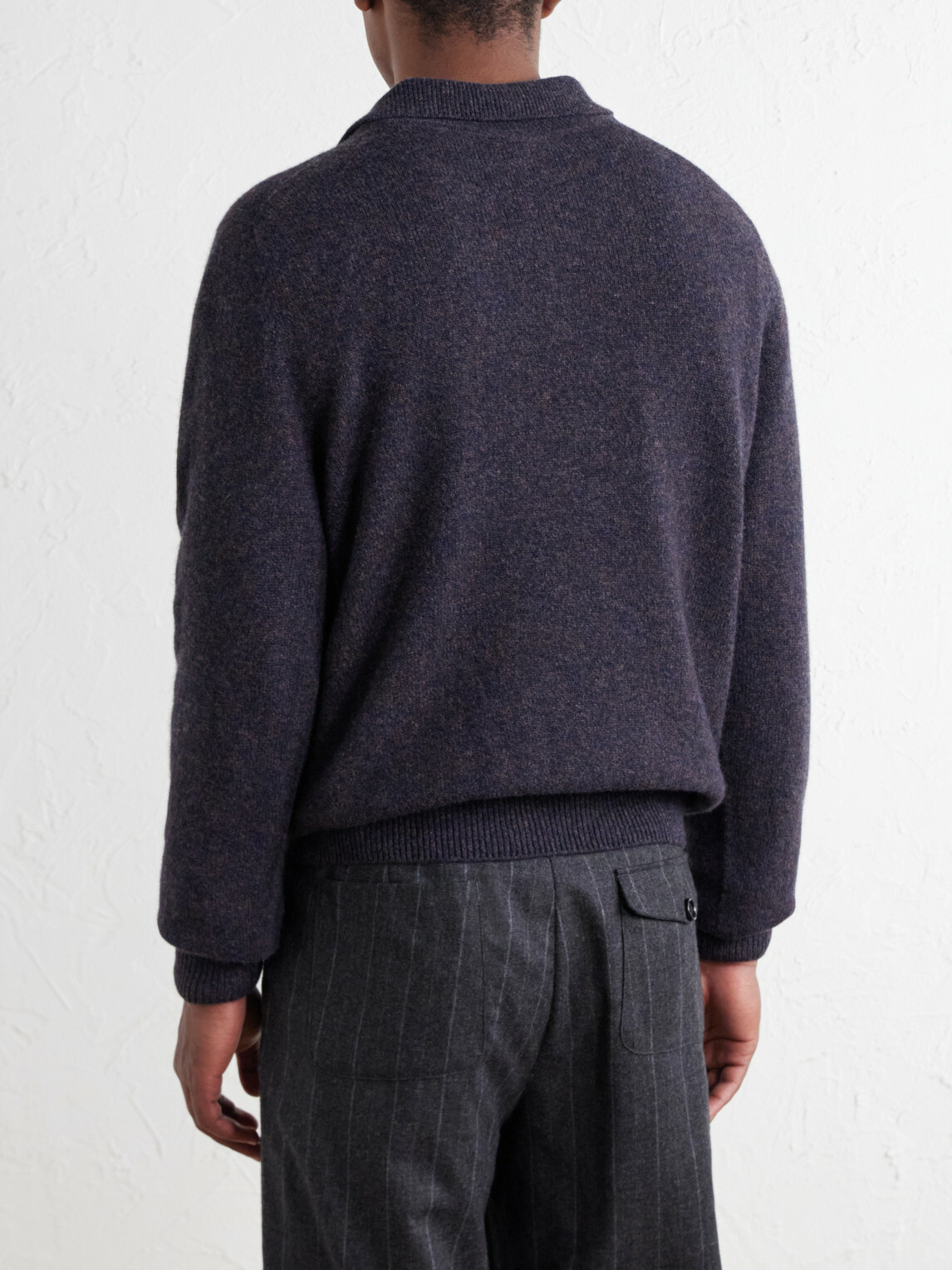 Sunspel - Wool Polo Shirt - Blue