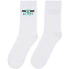 Gucci White Logo Socks