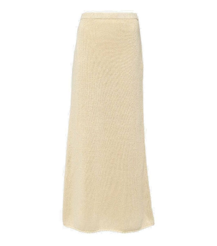 Photo: The Row Fumaia knitted silk maxi skirt